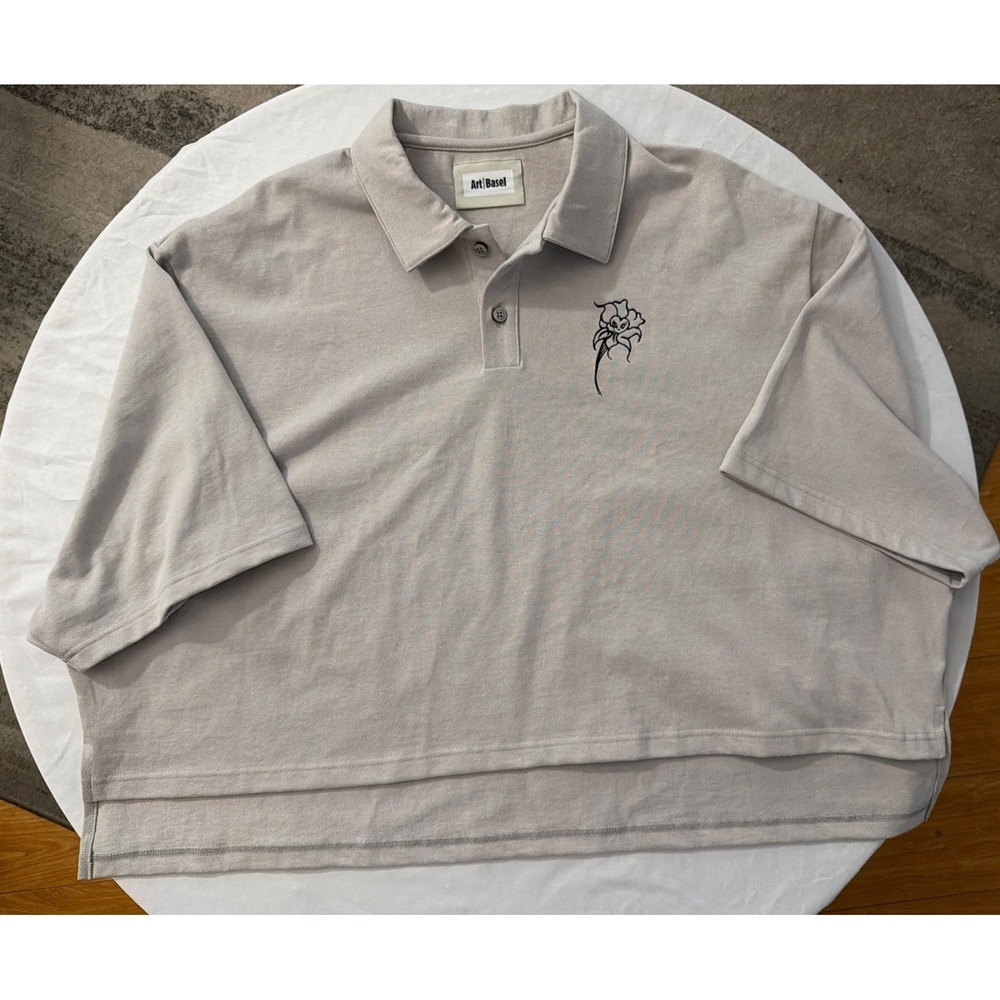 Diana Yesenia Alvarado x GOAT Art Basel SZ S Oversized Artwear Shirt Polo